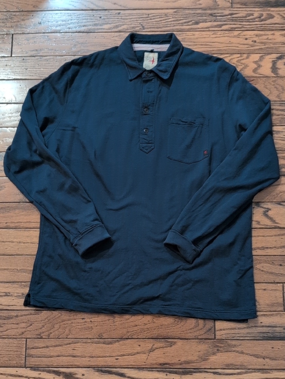 Relwen Long Sleeved Pique Mens Polo